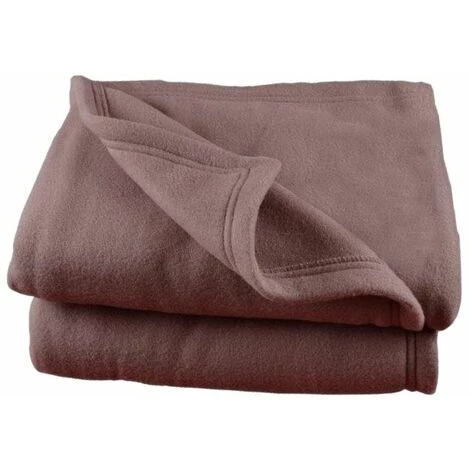 POYET MOTTE Couverture Polaire 220 X 240 Cm Chocolat - Marron 3 POYET MOTTE Couverture Polaire 220 X 240 Cm Chocolat - Marron