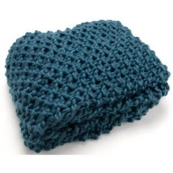 Amadeus - Plaid Tricot Bleu 125x150 - Bleu