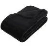 ATMOSPHERA Plaid Grand Modèle Microfibre 180x230 Cm Noir - Noir - Noir