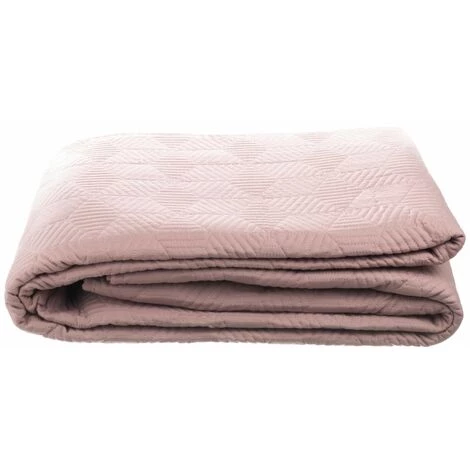 LOLA HOME Couvre-lit Bouti Géométrique Rose Nordique En Microfibre Pour Lit 105 Cm 4 LOLA HOME Couvre-lit Bouti Géométrique Rose Nordique En Microfibre Pour Lit 105 Cm – Image 2