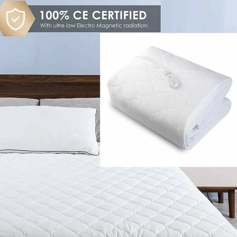 FIXKIT Surmatelas Chauffant 187 X 90 Cm,3 Niveaux De Température - 1 Minuterie - Arrêt Automatique - Doux & Imperméable & Respirant 4 FIXKIT Surmatelas Chauffant 187 X 90 Cm,3 Niveaux De Température - 1 Minuterie - Arrêt Automatique - Doux & Imperméable & Respirant – Image 2