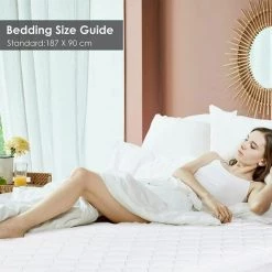 FIXKIT Surmatelas Chauffant 187 X 90 Cm,3 Niveaux De Température - 1 Minuterie - Arrêt Automatique - Doux & Imperméable & Respirant 11 FIXKIT Surmatelas Chauffant 187 X 90 Cm,3 Niveaux De Température - 1 Minuterie - Arrêt Automatique - Doux & Imperméable & Respirant -Plaid et couverture Soldes 50102077 5