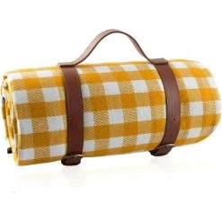 BEARSU Couverture De Pique-Niques, Tapis De Pique-Nique,150X200CM Couverture Picnique, Couverture De Plage Anti Sable, Grande Pliable Portable Tapis De Plage Imperméable, Pour Jardin Camping Plage