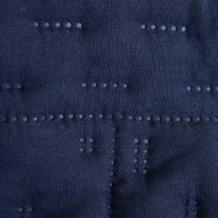 LOLAHOME Couette Bouti Géométrique Bleue En Tissu Microfibre Pour Lit De 135 Cm -Plaid et couverture Soldes 50736660 2