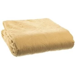 LOLAHOME Housse De Couette Bouti Tapissé En Microfibre Moutarde Classique Pour Lit 105 Cm