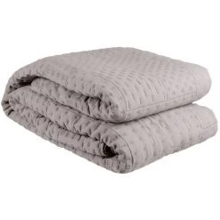 LOLA HOME Housse De Couette Bouti Géométrique Gris En Tissu Microfibre Pour Lit De 135 Cm