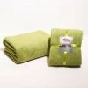 Sancarlos-Couverture Microfibre Lisse Vert-en Microfibre 300g. Lit-135, 220x 240cm-Vert -Plaid et couverture Soldes 50848669 1