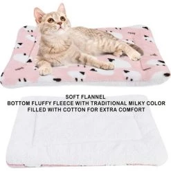 VERSAILLESFR Flanelle Douce Et Chaude Couverture Chaude, épaisse Couverture De Chien Tapis De Chat (69*48 CM, Pink), Versailles -Plaid et couverture Soldes 50932903 3