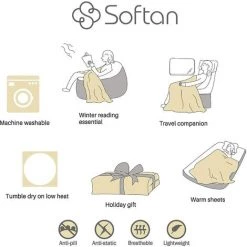 BRIDAY Couverture Polaire Avec Manches Et Poche Pour Les Pieds,170 X 200 Cm Gris,Couverture TV En Peluche Douce Avec Manches Et Crochet Et Boucle Réglables 11 BRIDAY Couverture Polaire Avec Manches Et Poche Pour Les Pieds,170 X 200 Cm Gris,Couverture TV En Peluche Douce Avec Manches Et Crochet Et Boucle Réglables -Plaid et couverture Soldes 51013397 5