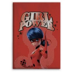 AYMAX Plaid Polaire Miraculous Ladybug "Girl Power" - 100 X 140 Cm - Multicolor