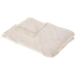 AUTRES Jeté De Lit Tuft Inca - 130 X 180 Cm - Ivoire