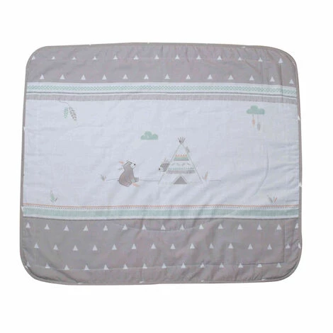 ROBA Couverture Bébé Velours Indian Bear 80x80 Cm - Gris 3 ROBA Couverture Bébé Velours Indian Bear 80x80 Cm - Gris