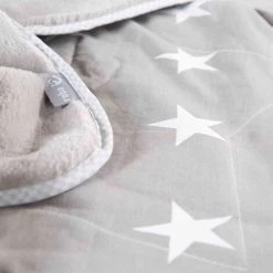 ROBA Couverture Bébé Velours Little Stars 80x80 Cm - Gris -Plaid et couverture Soldes 51210235 4