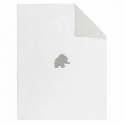 NATTOU Couverture Bébé Supersoft Tembo 75x100 - Blanc
