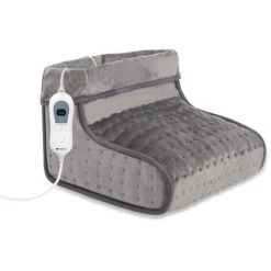 TODECO Chauffe-pieds, électrique Des Pieds Avec 3 Niveaux De Température, Pour Une Pointure Maximale De 46, Gris