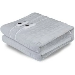 ZHUOXUAN Couverture Chauffante 157x127cm Gris