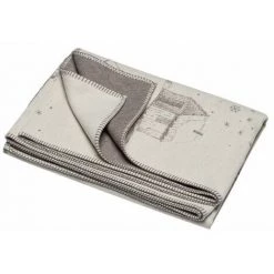 NO-NAME Plaid En Coton Skieur 200 X 140 Cm écru - Blanc -Plaid et couverture Soldes 51498094 2