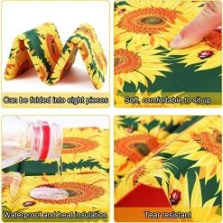Tapis En Mousse Pliable Camping,Betterlife Tapis De Sol Étanche Extérieur Pliable XPE Tapis De Siège Isolant Thermique Pour Jardin Pique-Nique Camping Randonnée Stade Park (Imprimé De Tournesol) -Plaid et couverture Soldes 51645199 3
