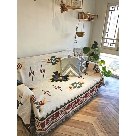 AIDUCHO Jeté De Canapé Tissé Moelleux, Serviette De Canapé, Jeté De Lit Universel, Plaid De Fauteuil, Couverture De Canapé Polyester (90x180 Cm) 4 AIDUCHO Jeté De Canapé Tissé Moelleux, Serviette De Canapé, Jeté De Lit Universel, Plaid De Fauteuil, Couverture De Canapé Polyester (90x180 Cm) – Image 2