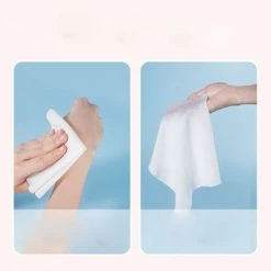 THSINDE Lingettes Faciales Jetables, Lingettes Sèches En Coton PTN, Mouchoirs En Coton, 100 % Coton, Lingettes De MaquillageRoll Bucket/Bleu Clair- (Sac Cadeau Avec Cordon) 8 THSINDE Lingettes Faciales Jetables, Lingettes Sèches En Coton PTN, Mouchoirs En Coton, 100 % Coton, Lingettes De MaquillageRoll Bucket/Bleu Clair- (Sac Cadeau Avec Cordon) -Plaid et couverture Soldes 51777966 2