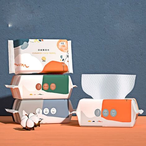 THSINDE Lingettes Faciales Jetables, Lingettes Sèches En Coton PTN, Mouchoirs En Coton, 100 % Coton, Lingettes De MaquillageRoll Bucket/Bleu Clair- (Sac Cadeau Avec Cordon) 7 THSINDE Lingettes Faciales Jetables, Lingettes Sèches En Coton PTN, Mouchoirs En Coton, 100 % Coton, Lingettes De MaquillageRoll Bucket/Bleu Clair- (Sac Cadeau Avec Cordon) – Image 5