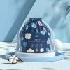 THSINDE Lingettes Faciales Jetables, Lingettes Sèches En Coton PTN, Mouchoirs En Coton, 100 % Coton, Lingettes De MaquillageRoll Bucket/Bleu Foncé- (Sac Cadeau Avec Cordon) -Plaid et couverture Soldes 51777967 1