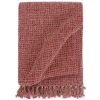 YOUTHUP Couverture En Coton 125 X 150 Cm Bordeaux - Rouge -Plaid et couverture Soldes 51875225 1