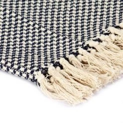 YOUTHUP Couverture En Coton 125 X 150 Cm Bleu Marine - Bleu 9 YOUTHUP Couverture En Coton 125 X 150 Cm Bleu Marine - Bleu -Plaid et couverture Soldes 51875247 3