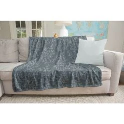 HOMEMANIA Couverture Fjord - Plaid - Pour Canape, Lit, Chambre -Gris En Microfibre, 120 X 160 Cm -Plaid et couverture Soldes 51968384 3