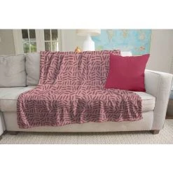 HOMEMANIA Couverture Free - Plaid - Pour Canape, Lit, Chambre -Rose En Microfibre, 120 X 160 Cm 7 HOMEMANIA Couverture Free - Plaid - Pour Canape, Lit, Chambre -Rose En Microfibre, 120 X 160 Cm -Plaid et couverture Soldes 51968387 3