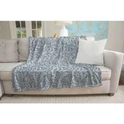 HOME MANIA Couverture Charm Dark - Plaid - Pour Canape, Lit, Chambre -Gris En Microfibre, 120 X 160 Cm -Plaid et couverture Soldes 51968393 3