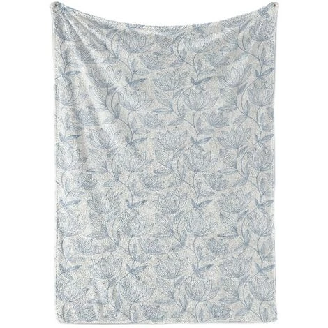 HOME MANIA Couverture Tender Light - Plaid - Pour Canape, Lit, Chambre -Gris En Microfibre, 120 X 160 Cm 4 HOME MANIA Couverture Tender Light - Plaid - Pour Canape, Lit, Chambre -Gris En Microfibre, 120 X 160 Cm – Image 2