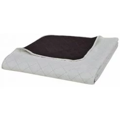 Topdeal Couvre-lit à Double Face Matelassé Beige/Marron 220x240 Cm -Plaid et couverture Soldes 52080382 4