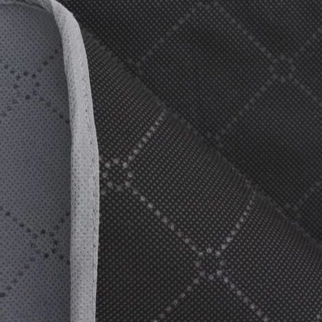 Topdeal Couverture De Pique-nique Gris Et Noir 150 X 200 Cm 4 Topdeal Couverture De Pique-nique Gris Et Noir 150 X 200 Cm – Image 2