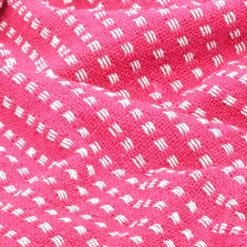 Topdeal Couverture Coton à Carrés 220 X 250 Cm Rose VDFF11325_FR -Plaid et couverture Soldes 52094646 2