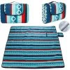 ECHOO 200 X 200 Cm Couverture Tapis De Pique-Nique, Imperméable Pliable Couverture Composée De Trois Couches Et Avec Poignée, Pour Camping Jardin Camping, Randonnée Et Pique-Nique -Plaid et couverture Soldes 52470575 1