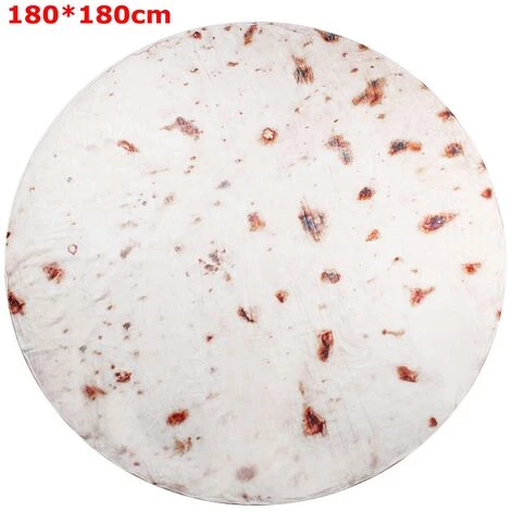 TIGA Couverture Tortilla Burrito Pancake Couverture Home Office Flanelle Blanke 180x180cm Couverture 4 TIGA Couverture Tortilla Burrito Pancake Couverture Home Office Flanelle Blanke 180x180cm Couverture – Image 2