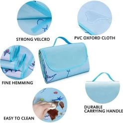 ALMI Couverture De Pique-Nique Extérieure Imperméable Avec Poignée De Transport, Résistante Au Sable, Antidérapante, Lavable En Machine, Adaptée Aux Parcs, Aux Plages, Aux Randonnées, Au Camping. 9 ALMI Couverture De Pique-Nique Extérieure Imperméable Avec Poignée De Transport, Résistante Au Sable, Antidérapante, Lavable En Machine, Adaptée Aux Parcs, Aux Plages, Aux Randonnées, Au Camping. -Plaid et couverture Soldes 53417279 3