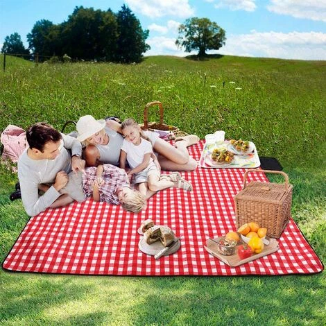 BARES 2 * 2m Couvertures Tapis De Pique-Nique Imperméable Résistant à L'humidité Et Résistant à L'usure Portable Couverture De Camping Tapis Pour Plage Randonnée Voyage Jardin Nappe Avec Poignée 6 BARES 2 * 2m Couvertures Tapis De Pique-Nique Imperméable Résistant à L'humidité Et Résistant à L'usure Portable Couverture De Camping Tapis Pour Plage Randonnée Voyage Jardin Nappe Avec Poignée – Image 4