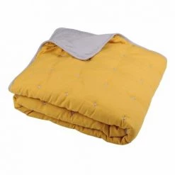 LOVELY CASA Plaid Doux (160 Cm) Honorine Jaune