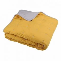 LOVELY CASA Plaid Doux (160 Cm) Honorine Jaune -Plaid et couverture Soldes 53565893 3
