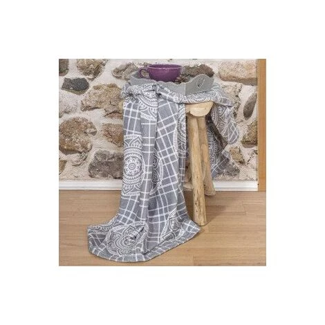 ENJOY HOME Plaid Doux (150 Cm) Delicatesse Gris 3 ENJOY HOME Plaid Doux (150 Cm) Delicatesse Gris