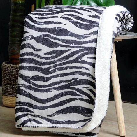 STOF Plaid Doux (150 Cm) Grevy Noir 5 STOF Plaid Doux (150 Cm) Grevy Noir – Image 3