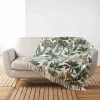 DOUCEUR D'INTÉRIEUR Plaid à Franges 125x150 Cm Balinesia Coton - Vert