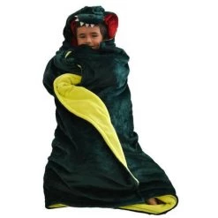 SOLEIL D'OCRE Plaid Polaire 116x134 Cm DRAGON - Vert