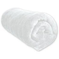 Couverture MICROFIBRE Polaire 180x220 Cm Blanc Par Soleil D'ocre - Blanc