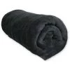 Couverture MICROFIBRE Polaire 220x240 Cm Noir, Par Soleil D'ocre - Noir -Plaid et couverture Soldes 53606541 1