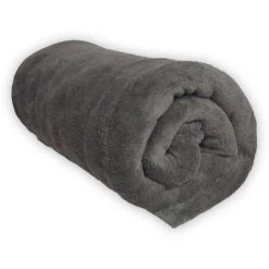 Couverture MICROFIBRE Polaire 180x220 Cm Gris Par Soleil D'ocre - Gris
