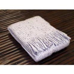 DAVID OLIVIER Plaid Acrylique Luxe Fanny Parme - Rose