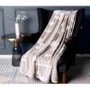 SOLEIL D'OCRE Plaid Polaire Microfibre 120x160 Cm LOVE - Taupe -Plaid et couverture Soldes 53606897 1